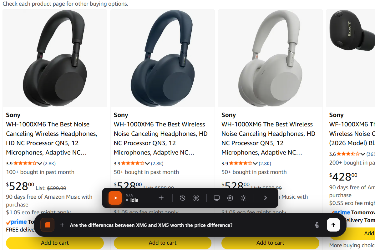 Shopping workflow